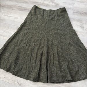 Jones New York Twedd Olive Green Full Skirt new without tags. Size 12